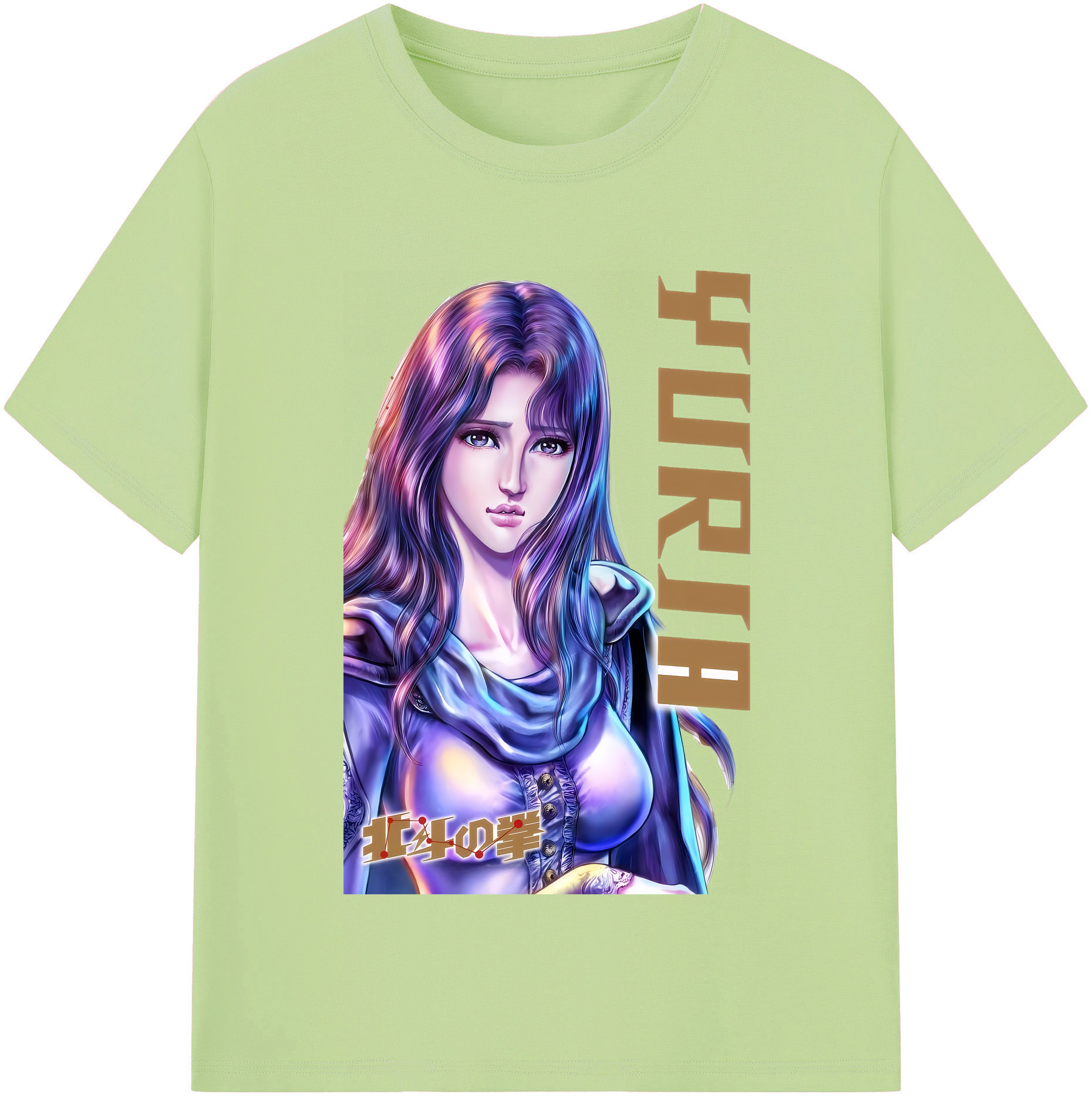 （画像用） 北斗の拳 Fist of the North Star 綿100％半袖Tシャツ（フロントプリント）